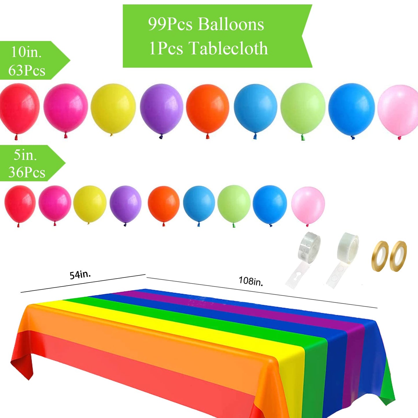 Tsoifu 124Pcs Candyland Party Decorations for Girl Boy Lollipop Birthday Party Supplies Candyland Backdrop and Candy Balloon Garland kit