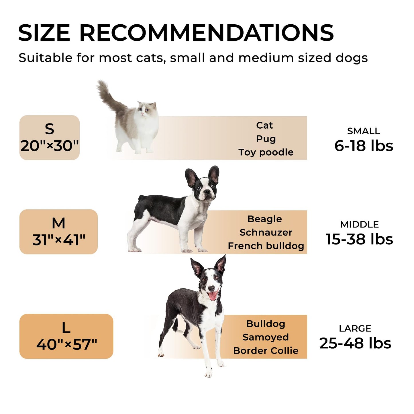 Luciphia Premium Fleece Dog Puppy Blanket Soft Pet Sherpa Calming Cat Blanket Throw for Small Medium Dog Cat(Beige,30x20 inches)