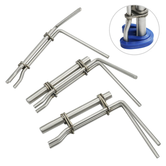 Seal Installer Kit 3pc Seal Installation Tool Large, Medium and Small Hydraulic Cylinder Seal Tool Hydraulic Cylinder Tools With Rubber Protection Handle