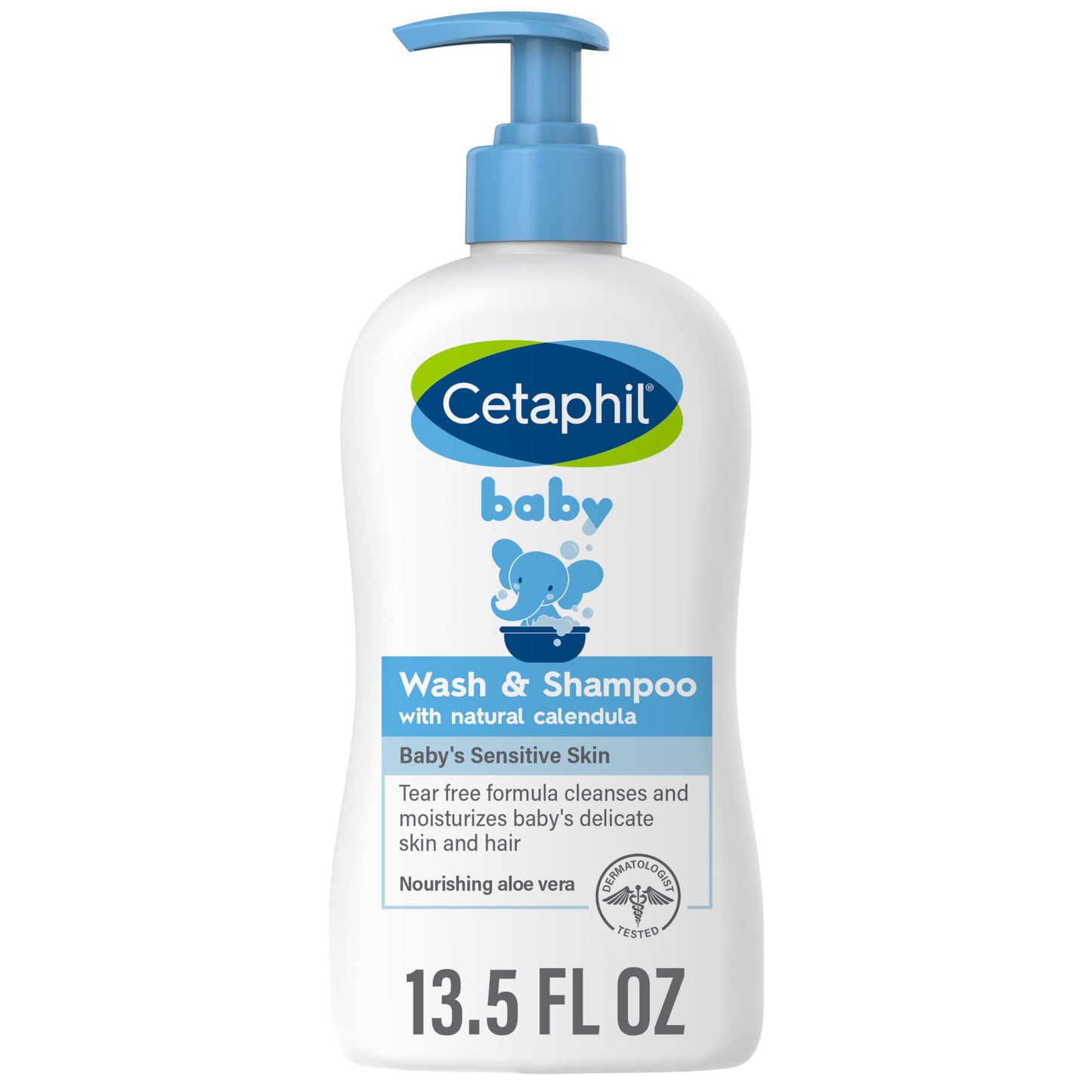 Cetaphil Baby Wash & Shampoo, 13.5oz Pack of 2, Hypoallergenic, Gentle Enough for Everyday Use, Soap Free