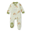 Burt's Bees Baby Boys Footed Pajamas, Sleep and Play Loose Fit, 100% Organic Cotton Soft One-piece PJs, Sizes NB to 6-9 Months