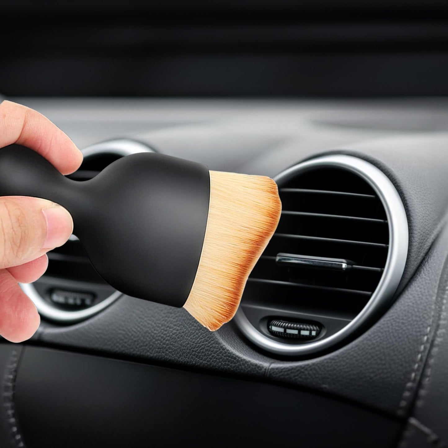 4 PCS Car Interior Detail Dust Brush, Detailing Dusting Brush for Car Interior Dashboard A/C Vent Cleaning Computer Keyboard