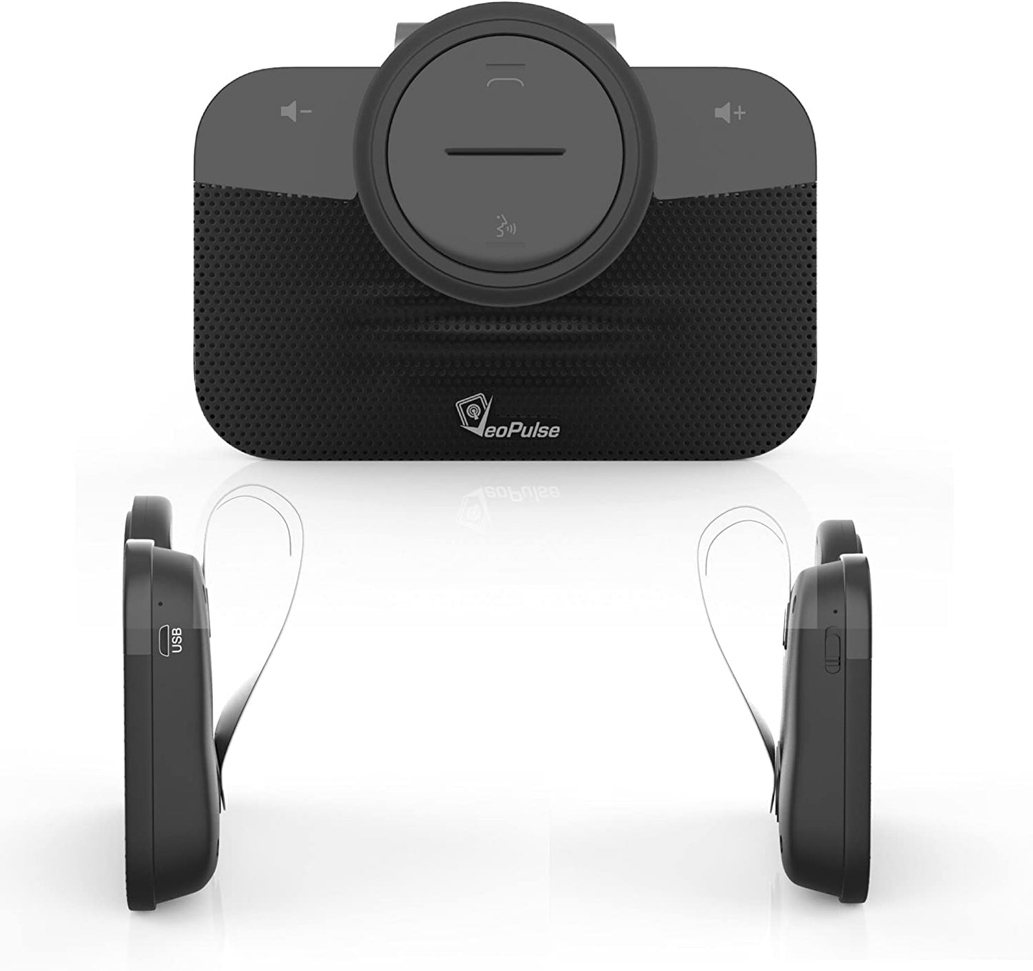 VeoPulse Car Speakerphone B-PRO 2 Hands-Free kit, 6W Hi-Fi Speakers, with Bluetooth Automatic multipoint Cellphone Connection