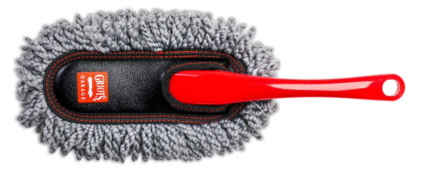 Griot's Garage Microfiber Mini Duster for Car Interior Cleaning and Detailing, Cleans Paint, Glass, Chrome, and Trim, Storage Bag Included, 11412