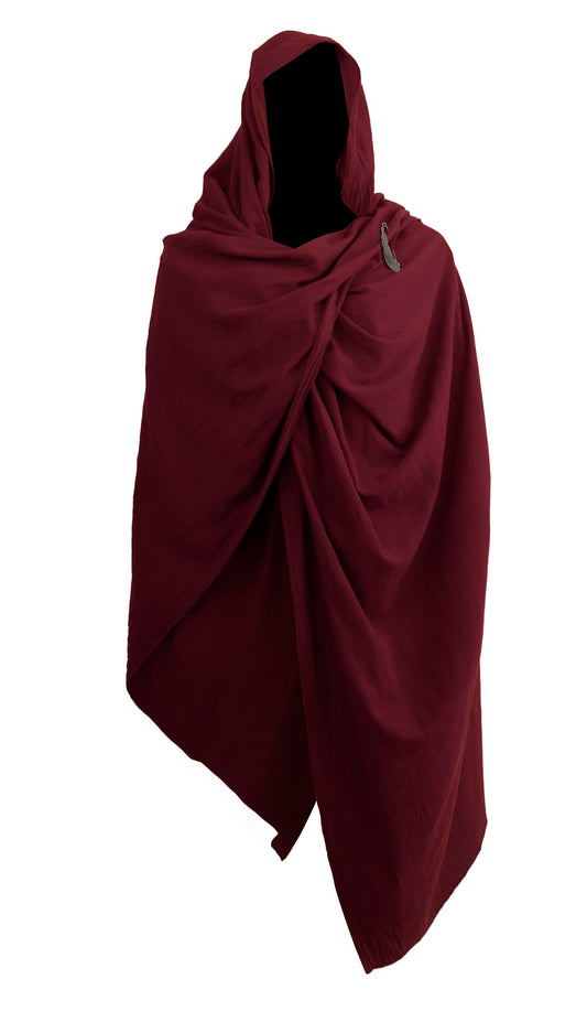 Medieval Hooded Scarf Renaissance Roman Post Apocalyptic Shawl Shaman Cowl Cosplay Costume