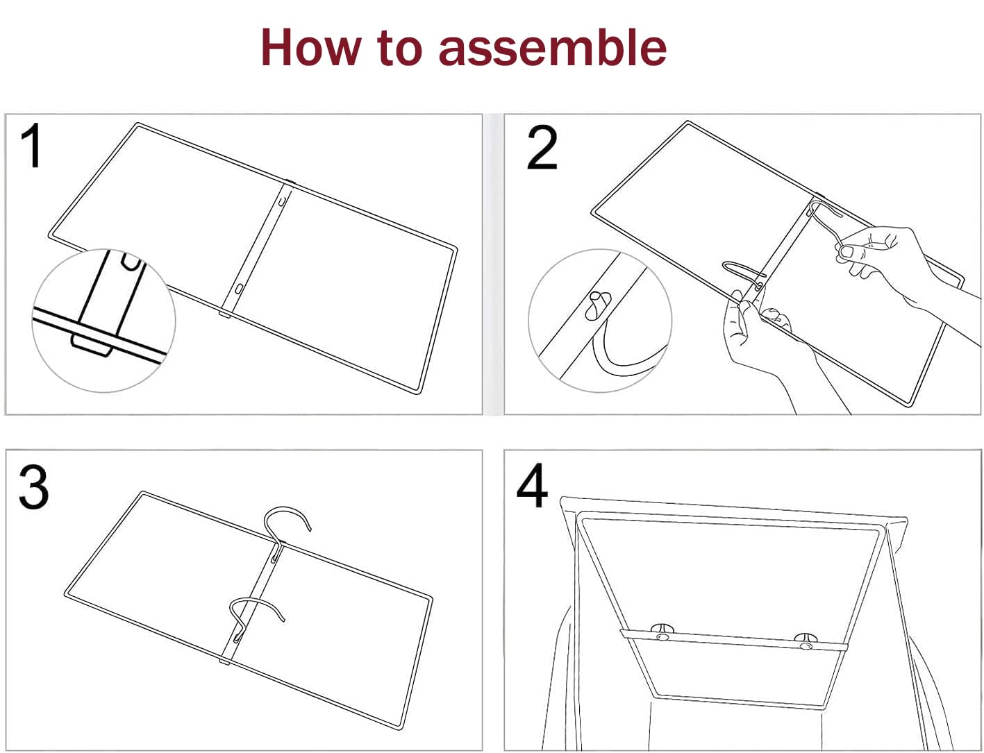 LONGTEAM Hanging Purse Handbag Organizer Homewares Nonwoven 10 Pockets Hanging Closet Storage Bag