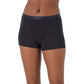 Hanes Women's Originals Supersoft Boxer Briefs, 5-Pack, Viscose from Bamboo Underwear, Black/Silver Opal/White