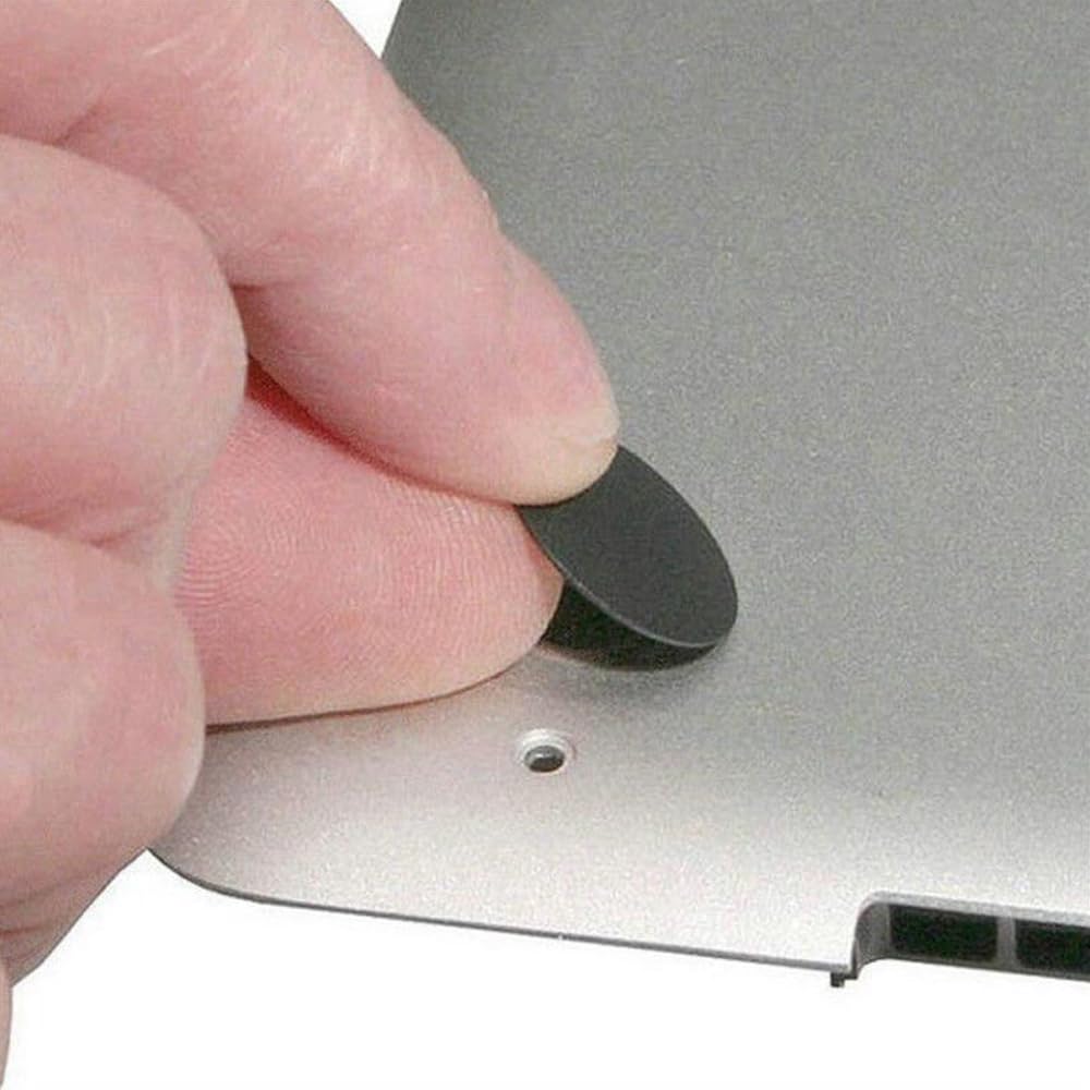 MMOBIEL 4X Rubber Case Feet pad with 10x Screws (3 Long and 7 Short) and Tool Compatible with MacBook Pro (Not Retina)