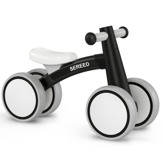 SEREED Baby Balance Bike for 1 Year Old Boys Girls 12-24 Month Toddler Balance Bike, 4 Wheels Toddler First Bike, First Birthday Gifts