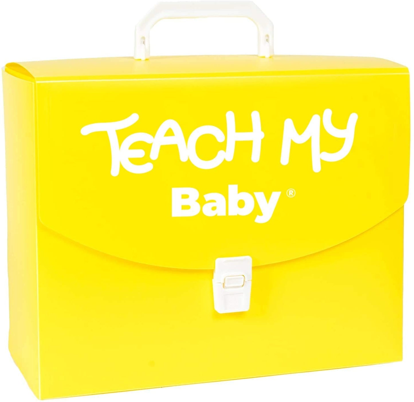 Teach My -Toys Baby Learning Kit: Screen Free Learning Toy , 6 Mos+ Finger Puppets, Board Books, Stacking Blocks To Teach Baby First Words, Numbers, Self and Sounds. Teaching Guides, Storage Case, Multi