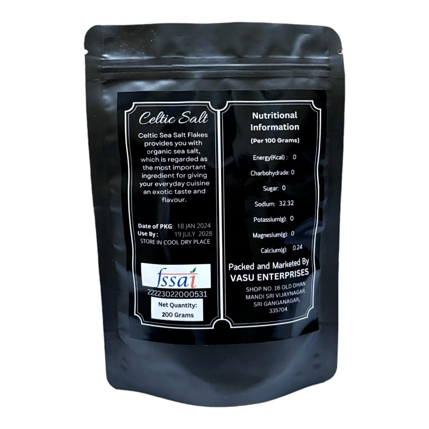 Organic Herb Sea Salt Flakes, 8oz, Hand Harvested, Low Sodium, Perfect for Cooking, Optimal Body Function, 84 Minerals, Resealable Bags