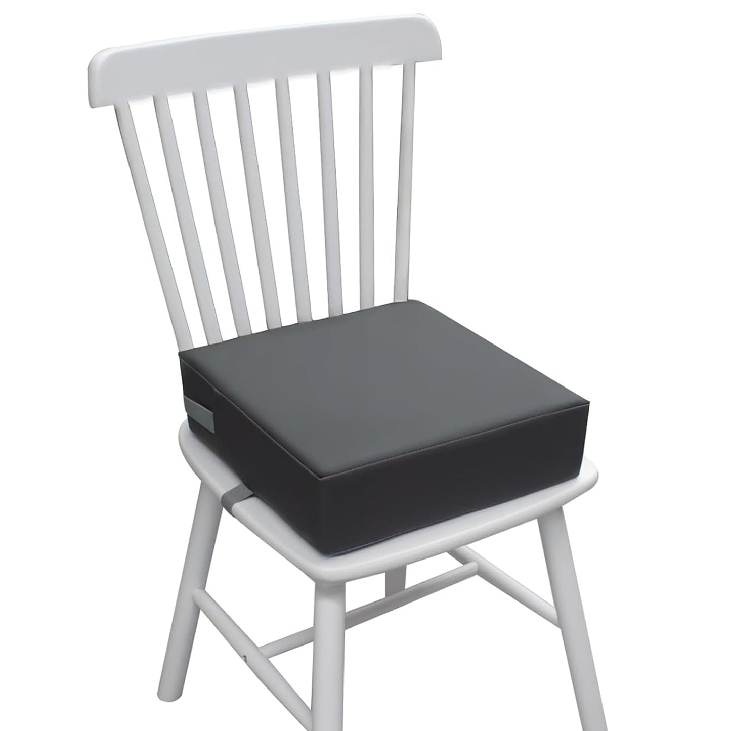 Eiury Booster Seat for Dining Table, PU Anti-Scratch Easy Cleaning Kids Toddler Booster Seat for Table, Portable Increasing Booster Cushion with Non-Slip Bottom and Adjustable Elasticity Straps