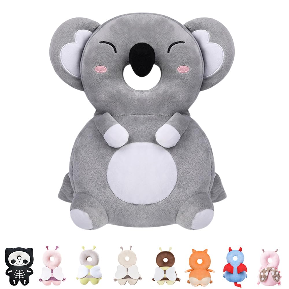Baby Head Protector Backpack for Falling Crawling and Walking Toddler Essentials Harness Infant Koala Toys Helmets Baby Lover Gifts for 0.5-3 Years 6-12 Months