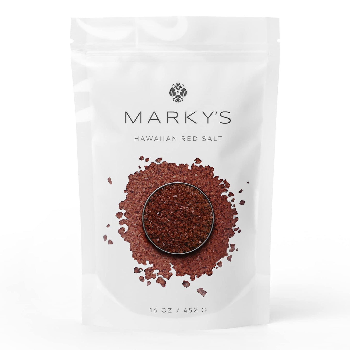 MARKY'S Hawaiian Gourmet Alaea Red Medium Coarse Sea Salt 100% Natural - 1 lb / 452 g