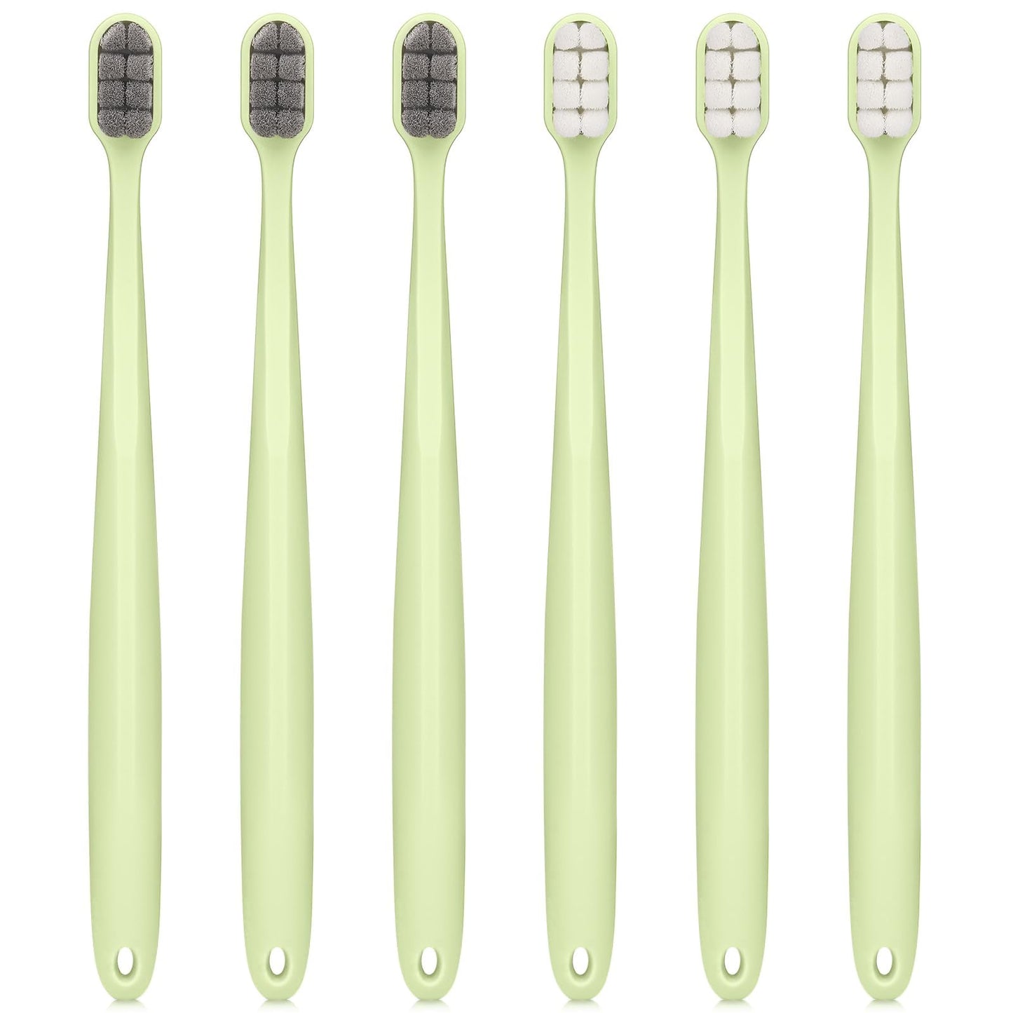 Medium Toothbrushes for Adults, Whitening Toothbrush with Spiral Medium Bristles for Smoke Tea Coffee Stain, Deep Plaque Removal, Rounded Bristle Tips for Gentle Cleaning