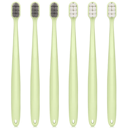 Medium Toothbrushes for Adults, Whitening Toothbrush with Spiral Medium Bristles for Smoke Tea Coffee Stain, Deep Plaque Removal, Rounded Bristle Tips for Gentle Cleaning