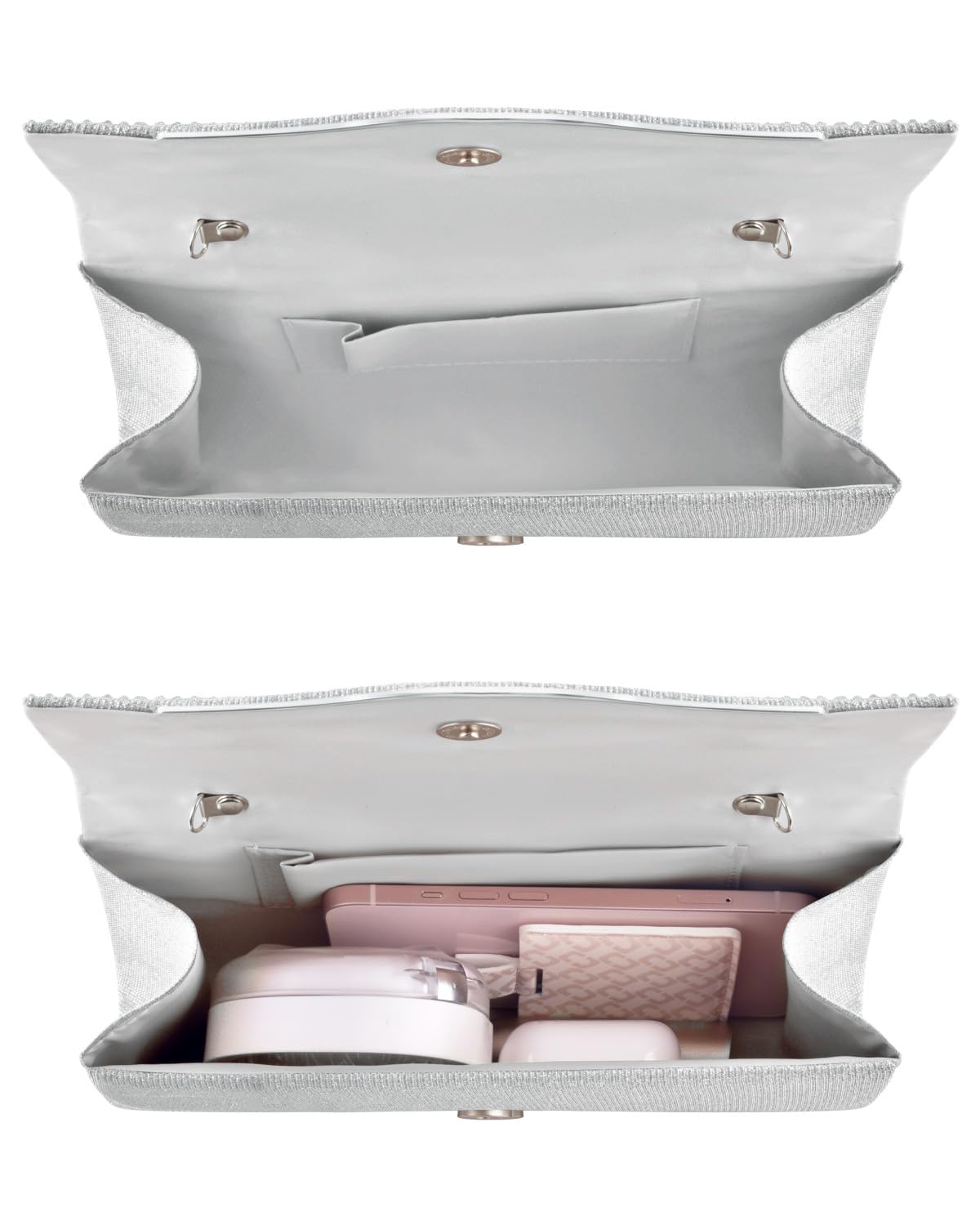 TINDTOP Clutch Purses for Women Evening Handbags for Formal Wedding Party Cocktail Prom Crossbody Shoulder Envelope Bag