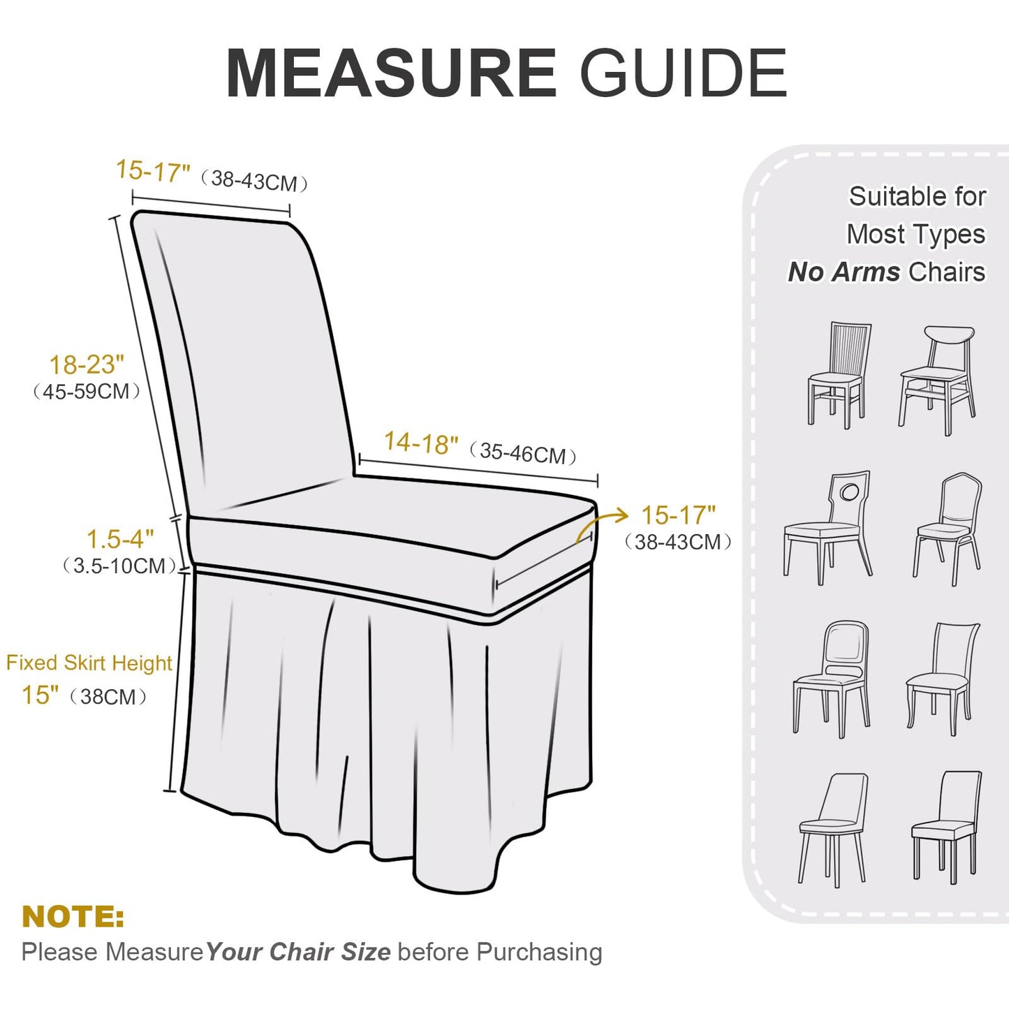 NICEEC Spandex Chair Covers for Dining Chairs Covers Set of 6 Removable Dining Room Chair Covers with Skirt Parson Chair Slipcovers Washable Chair Protector for Kitchen Wedding Party Banquet(Green)