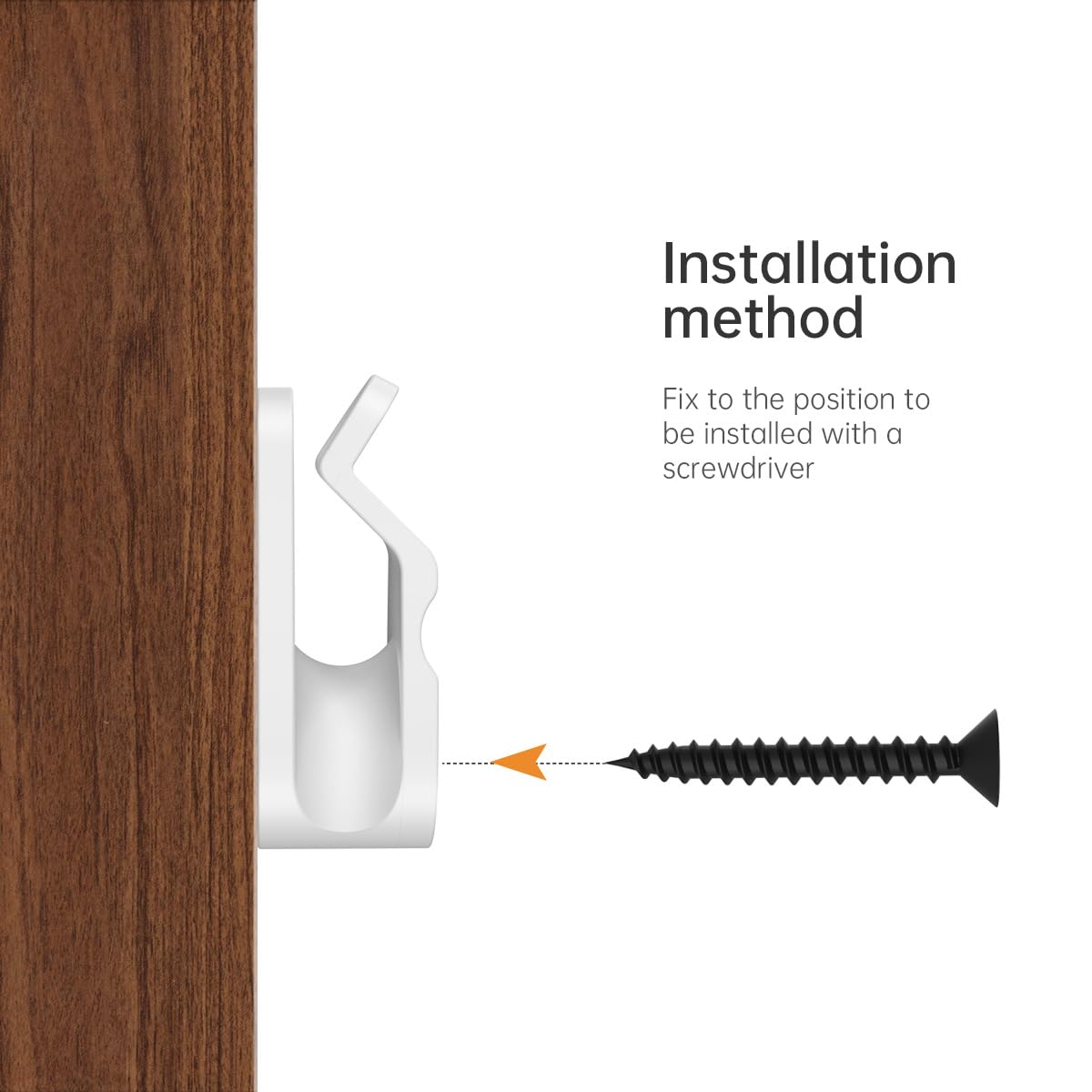 GEZIDEA String Light Hanger Hooks, Screw in Hooks for Hanging Christmas Lights, White, 50 Pack (Big)