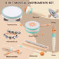 Toddlers Musical Instruments-Baby Montessori Wooden Musical Toys for Toddlers 1-3 Year Old,Kids Percussion Instruments Toy for 1 Year Boy&Girls,Christmas Birthday Gift for 1-3-5+ Year Old
