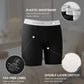 BAMBOO COOL Womens Boxer Briefs Boy Shorts Soft Stretch Panties for Women, 5-Pack