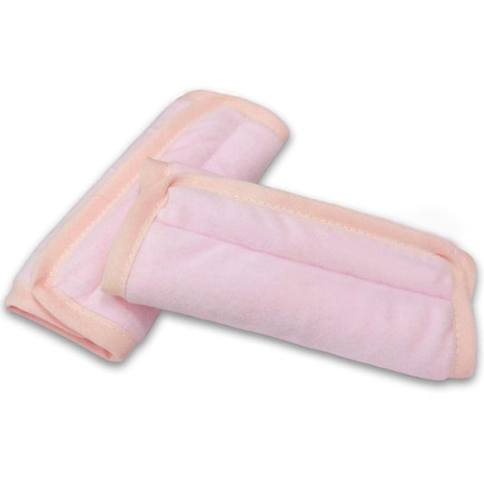 COOLBEBE Car Seat Straps Shoulder Pads for Baby Kids, Super Soft Seat Belt Covers for All Car Seats/Pushchair/Stroller/High Chair（Black/Grey)