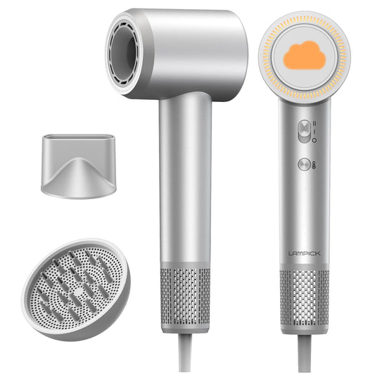 Hair Dryer Blow Dryer with Diffuser Nozzle, Fast Drying, 200 Million Negative Ionic for Hair Care, No Heat Damage, Low Noise Quiet, Durable Compact Lightweight Hairdryer for Women Home Travel Salon