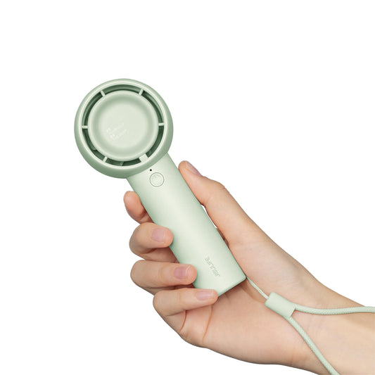 JISULIFE Mini Portable Fan-Bladeless Safe Design, Powerful Turbo Handheld Fan with 5 Speeds, 16Hrs Max Cooling Time，USB Rechargeable, Small Pocket for Travel/Lash, Gifts For Girls/Women
