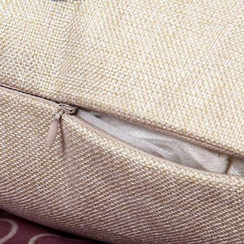 Swono Sunflower on The Wooden Burlap Throw Pillow Case Cushion Cover Couch Sofa Decorative Square 18x18 inches