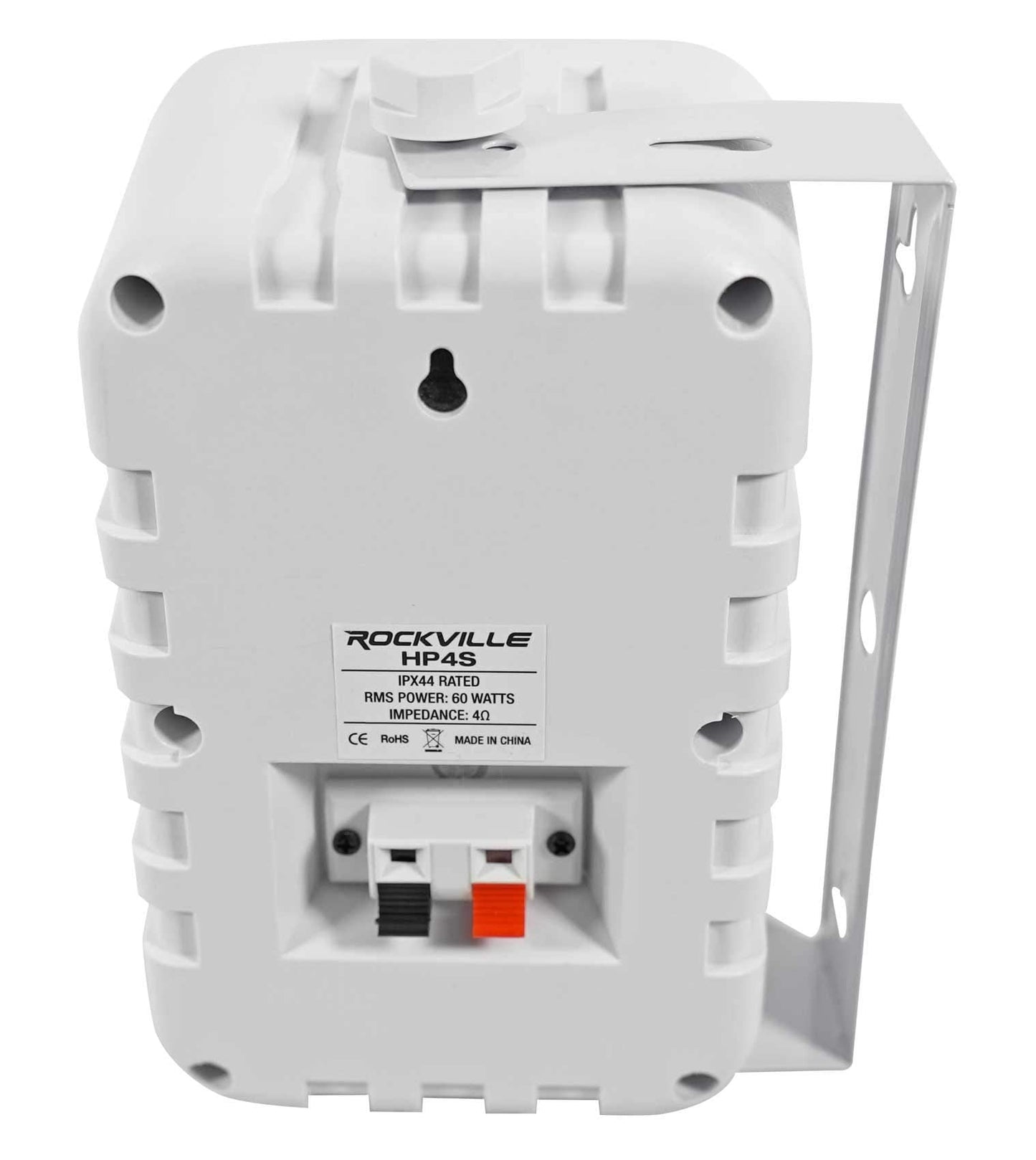 Rockville HP4S (2) 360W 4" Outdoor/Indoor Speakers 4 Ohm, Waterproof Design, Swivel Brackets, Clear Audio, for Home Theater and Patio Entertainment