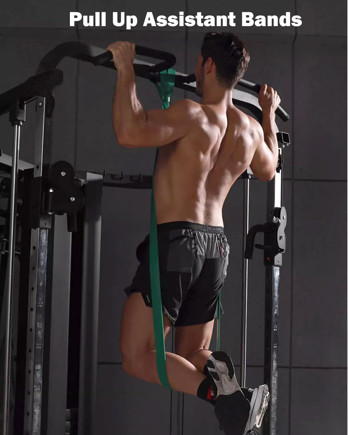 ROSAPOAR Resistance Band Pull up Band Fitness Exercise Bands Natural Latex for Workout Body Stretch Powerlifting Band Fitness Sport Training at Home/The Gym - Light Orange