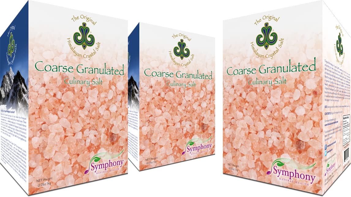 Original Himalayan Crystal Salt - Coarse Granulated - Culinary Salt for Healthy Cooking - Mineral Rich Salt with Great Flavor (3 Pack)