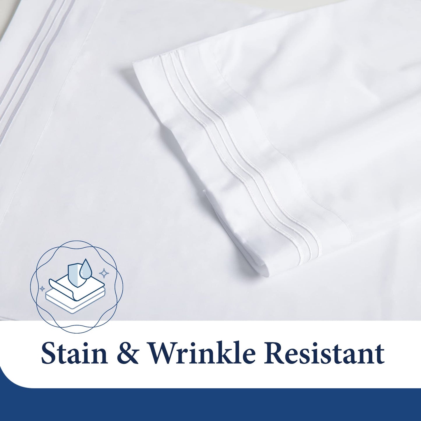 Cosy House Collection Everyday 1500 Series Bed Sheet Set - Ultra Soft & Cool Hotel Luxury Bedding - Deep Pocket - Wrinkle, Stain and Fade Resistant - 4 Piece Set (Queen, Bright Turquoise)