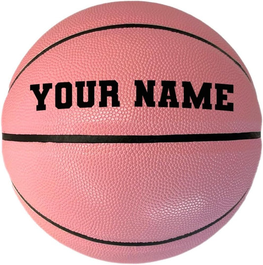 WILSON Customized Personalized NCAA Pink Basketball Size 6 28.5" - Custom Gift