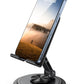 Lamicall Adjustable Phone Stand for Desk - 360 Rotating Foldable Cell Phone Holder Desktop Portable Cellphone Stand, Office Desk Accessories for iPhone 16 15 14 13 Pro Max, 4-10” Smartphones, iPad