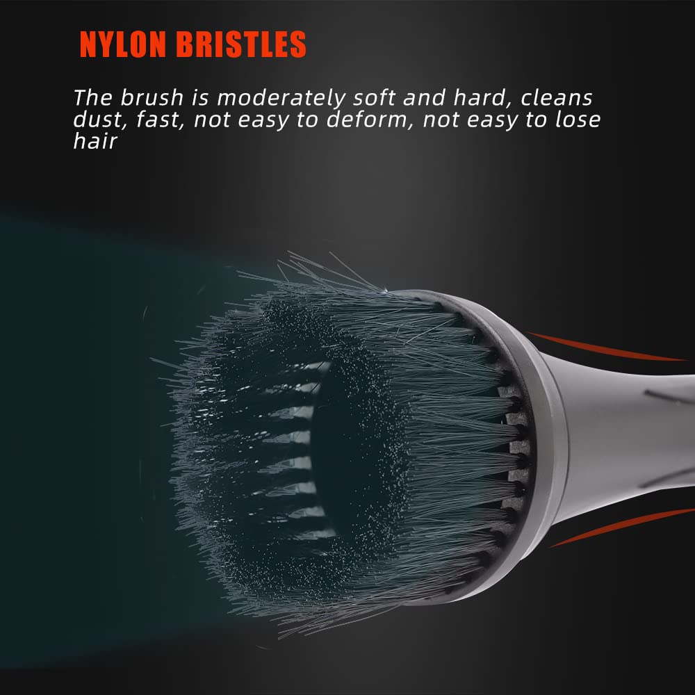 SPTA Car Cleaning Gun, Car Blow Gun Trumpet Head High Pressure Dryer Blow Gun, Car Cleaning Air Gun Kit, Vortex Air Cleaning Tool for Quickly Blasts Dirt and Dust from Surface