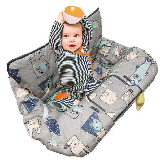 Shopping Cart Cover for Baby ICOPUCA Cotton High Chair Cover, Reversible, Machine Washable for Infant, Toddler, Boy or Girl (Grey Arrow Print)
