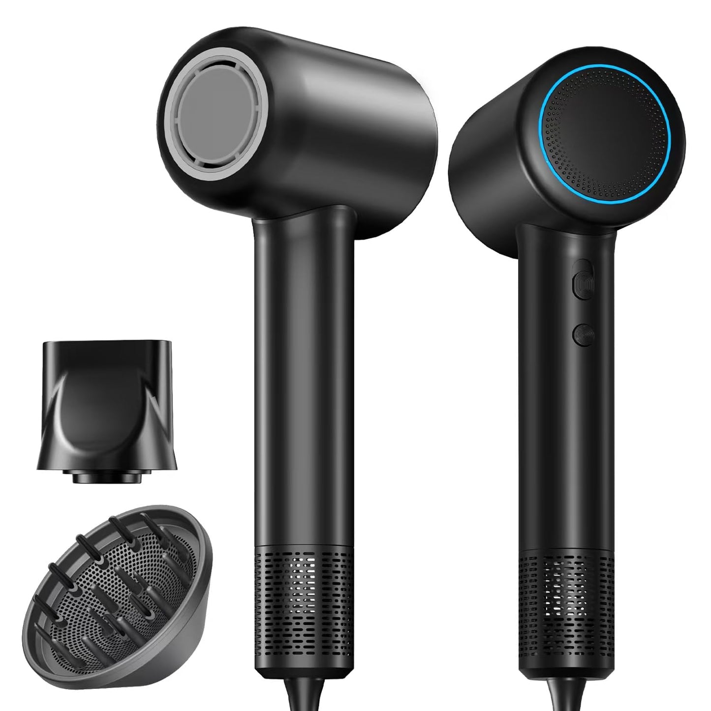 Diffuser Hair Dryer, 110,000 RPM Brushless Motor High-Speed Low Noise Thermo-Control Hair Dryers, Negative Ionic Blow Dryer,Fast-Drying Portable Hairdryer for Home, Travel Birthday Gift for Women Mom