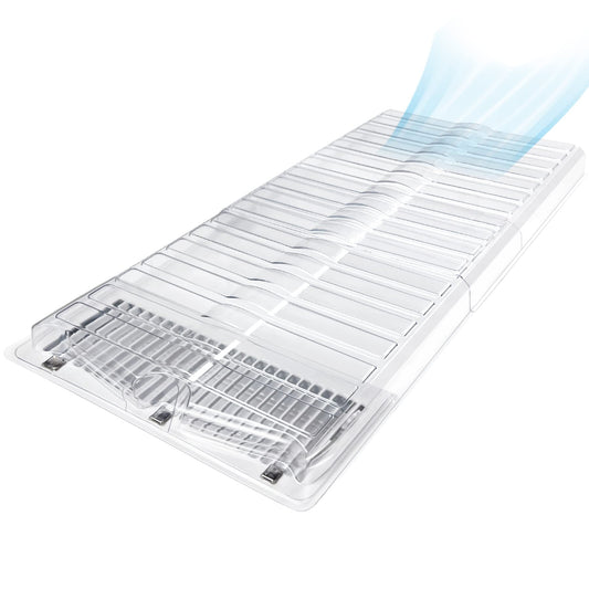 Air Vent Extender for Under Furniture, Floor Vent Deflector for Floor Register Up to 12" Wide, Extends from 17"-33" (1PCS)