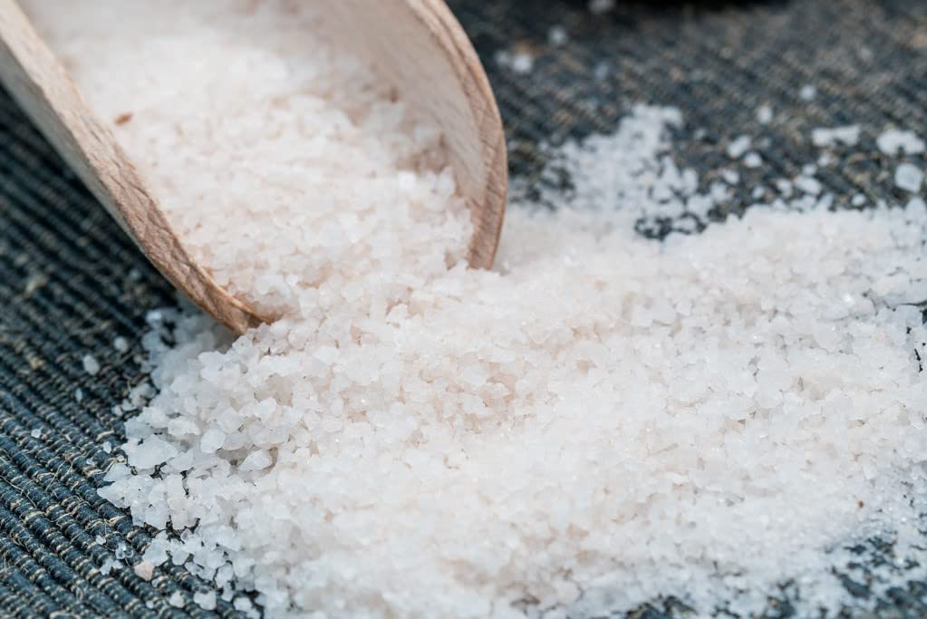 SACRED VALLEY SALT from Maras, Peru - Small Grain Finishing Salt - 4 Pound Bulk Bag