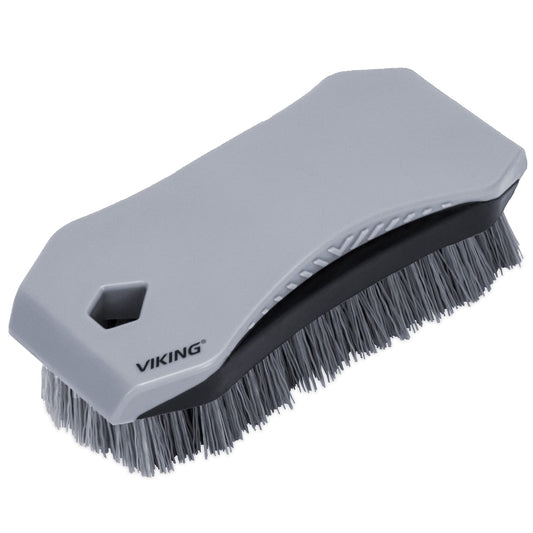 VIKING Carpet Cleaning and Scrub Brush for Floor Mats, Cleaning Brush for Car Interior and Home, Grey, 6.4 x 2.8 x 1.8 Inch
