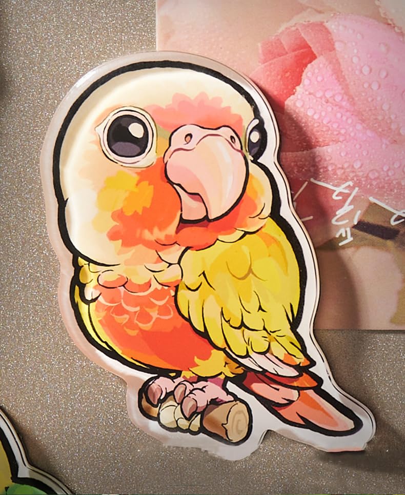 Fridge Magnets for Kids, Refrigerator Magnets for Toddlers, Magnetic Animal Refrigerator Toys, Pack of 6