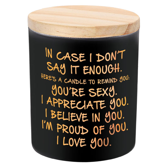 BFJLIFE Candles Gifts for Him Men Romantic Unique Husband Boyfriend Gifts for Valentines Fathers Day Christmas Anniversary Birthday Stocking Stuffers Novelty Lavender Scented Soy Candle