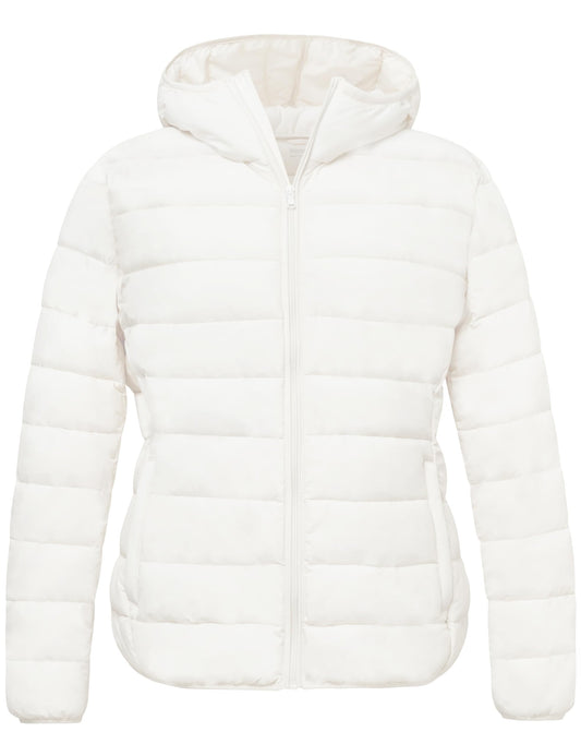 wantdo Women's Puffer Jacket Lightweight Warm Quilted Puffy Winter Coats White 1X