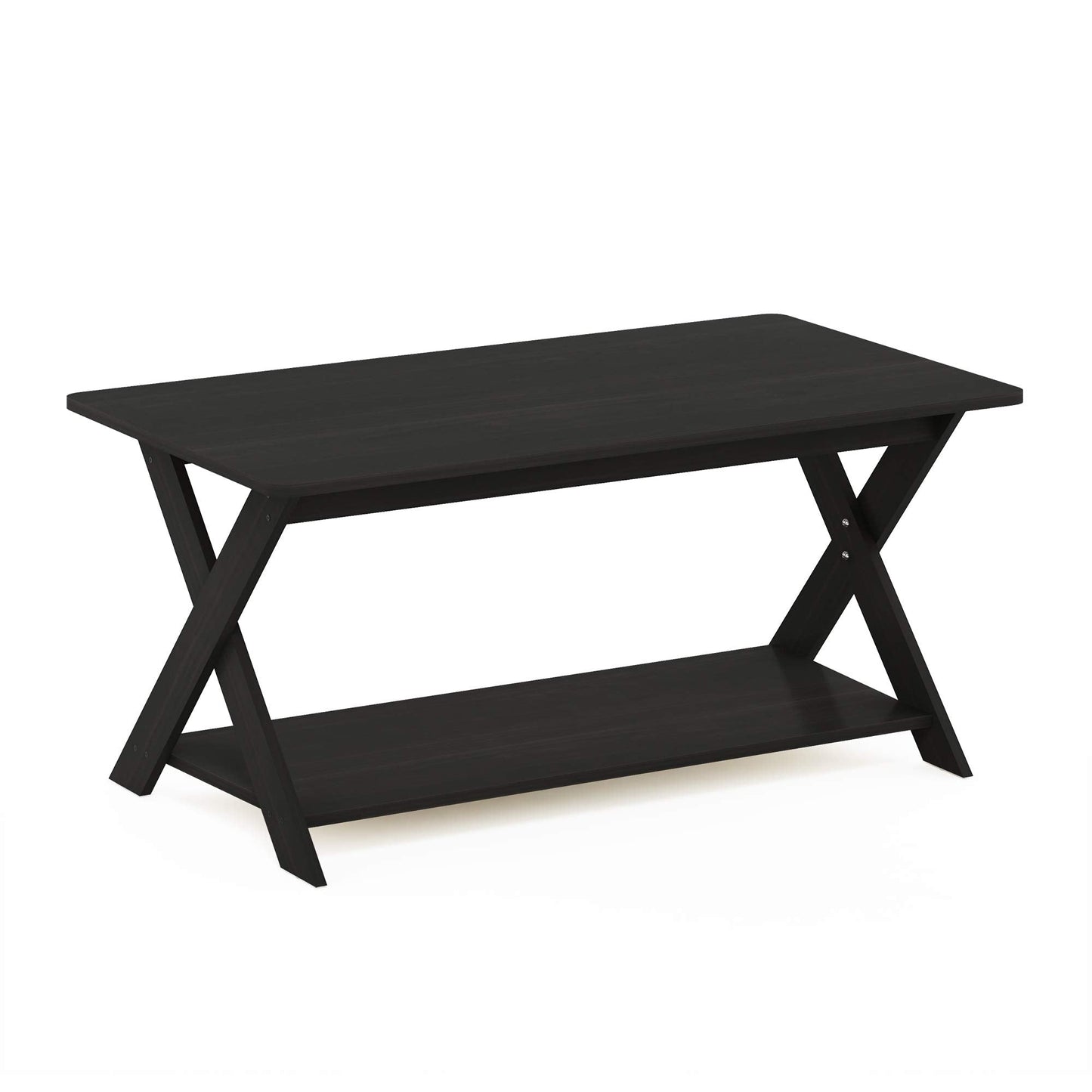 FURINNO Modern Simplistic Coffee Table, Espresso