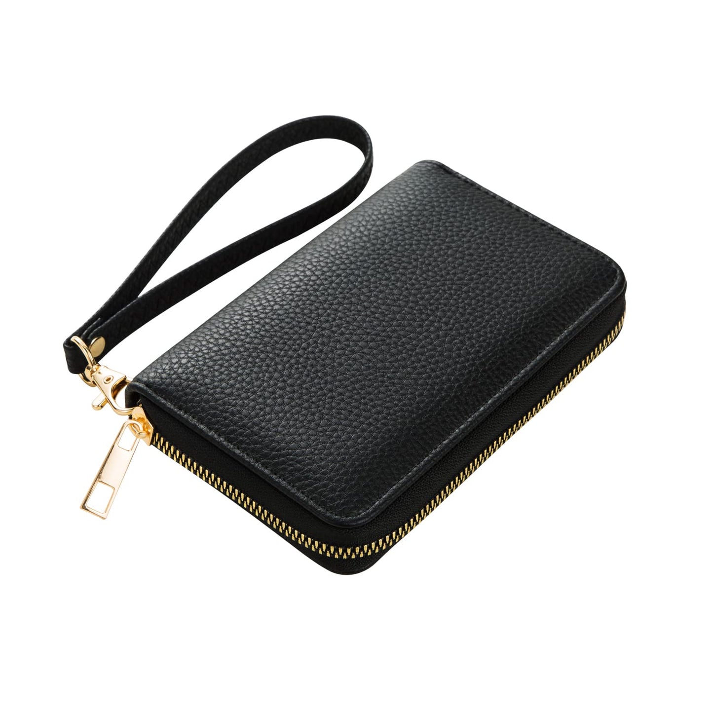 FACAI RFID Wallet Women, Small Wallet for Women, Credit Card Holder, Wristlet Wallet with ID Window Black