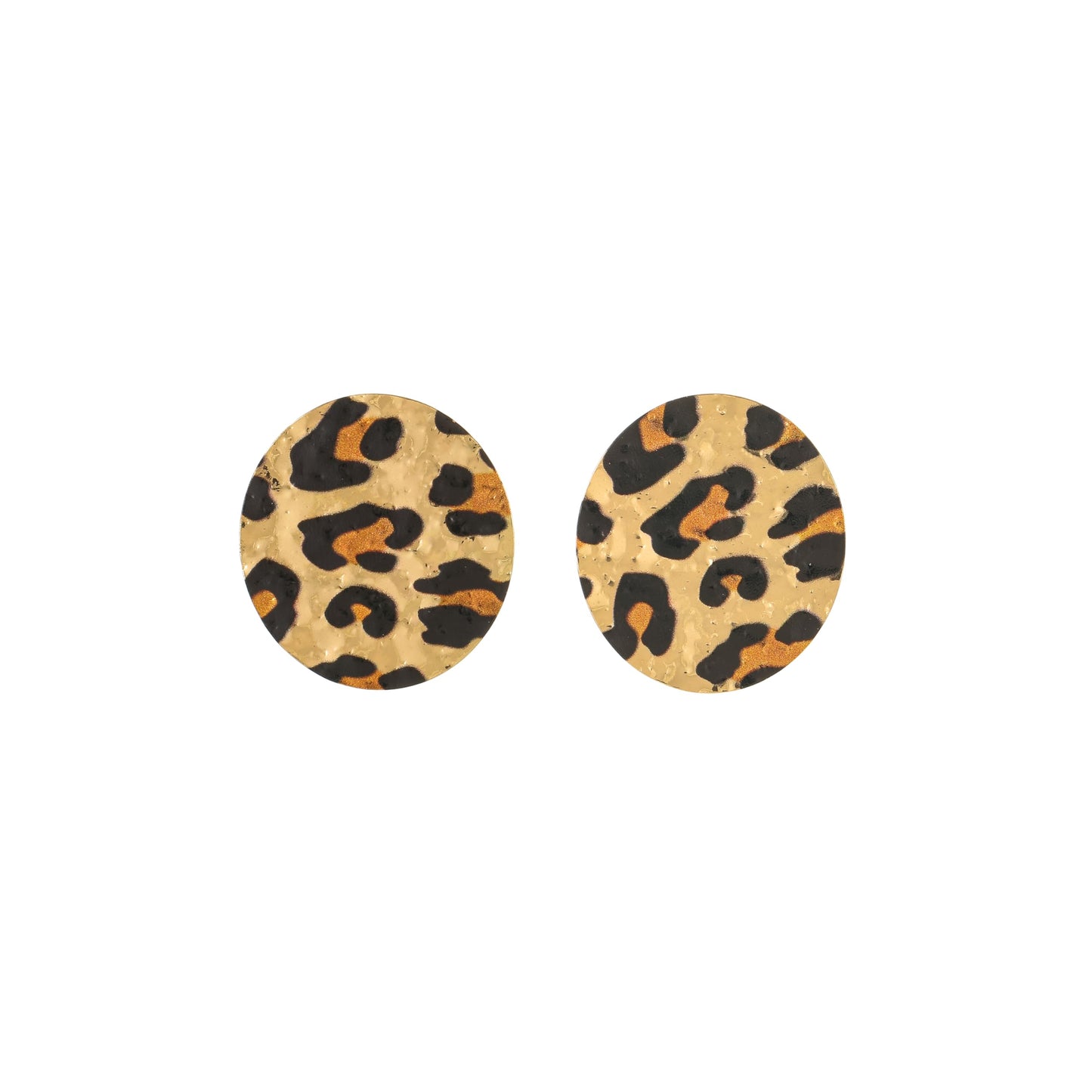 Leopard Dangle Earrings for Women Statement Square Drop Flash Metal Earrings Disc Earring Geometric Modeling Animal Print Stud Earring Fashion Jewelry