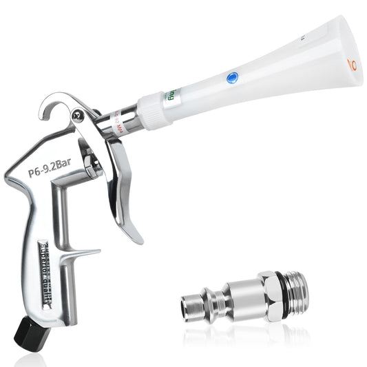 phepetroll Air Blow Gun Car Detailing Dry Cleaning Air Gun with Tapered Nozzle High Pressure Car Cleaning Tool, Car Dryer Air Blower for Car Surfaces Quickly Blasts Dust, Works with Air Compressor