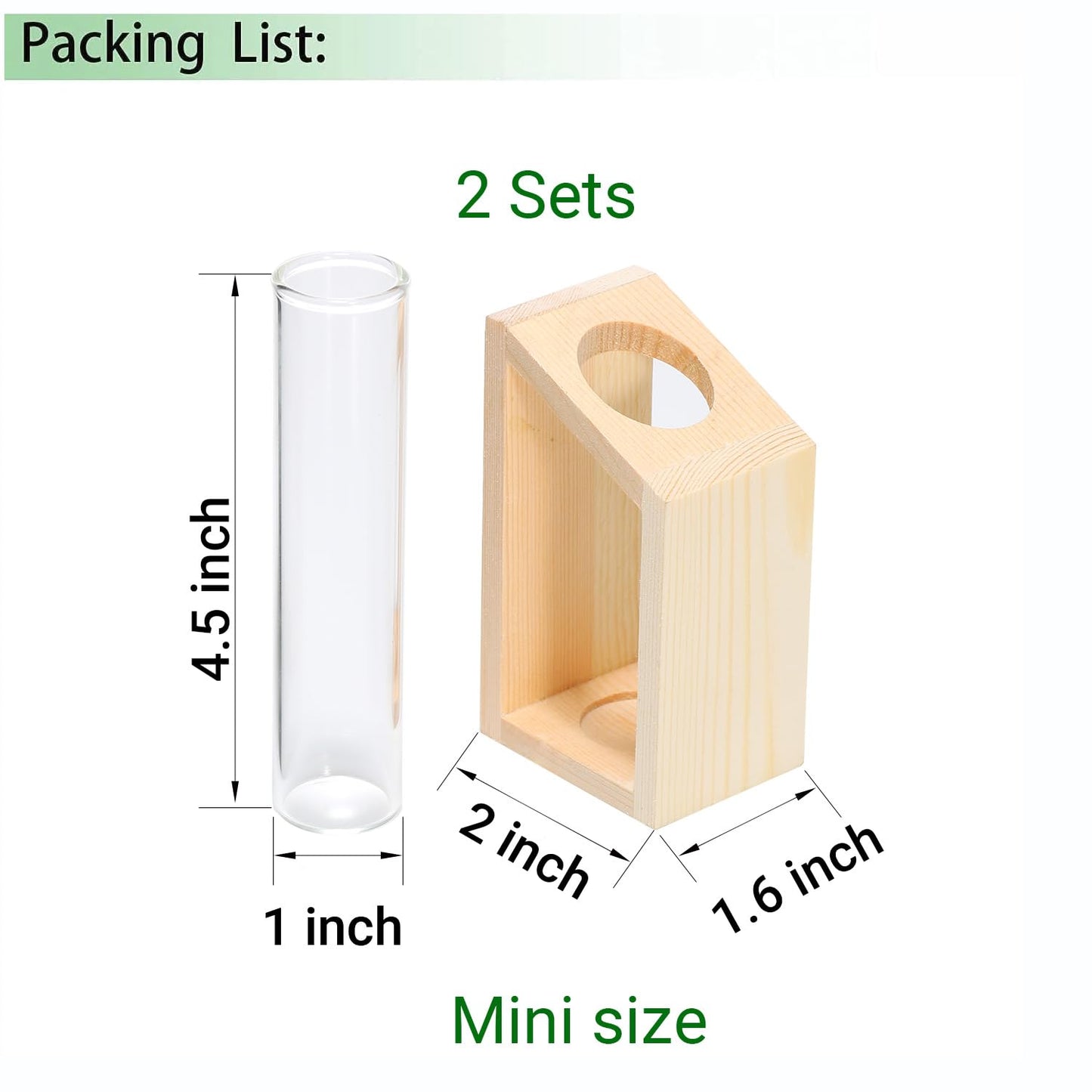 Ivolador Plant Propagation Station, Plant Propagation Tubes,Gifts for Plant Lovers,Plants Cutting Holder Office Desk Garden Décor Gifts for Mom Women Hydroponic Vase Gift Box