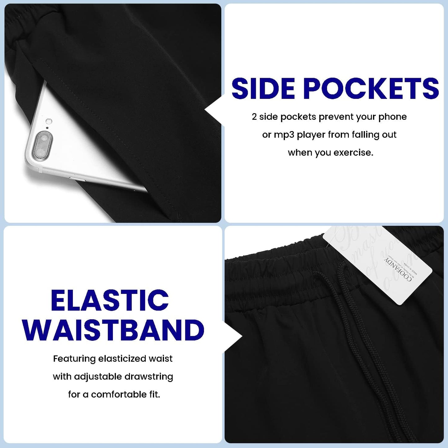 COOFANDY Men's Gym Workout Shorts 7 Inch Quick Dry Athletic Shorts Lightweight Running Shorts with Pockets